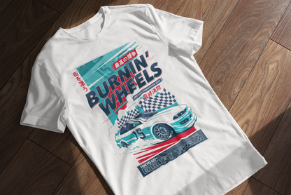 Camiseta Burnin wheels