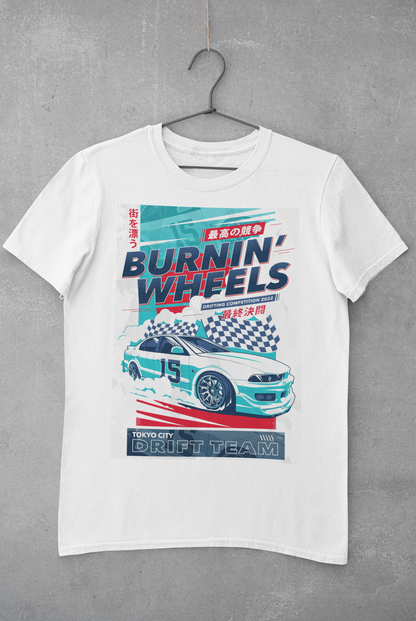 Camiseta Burnin wheels